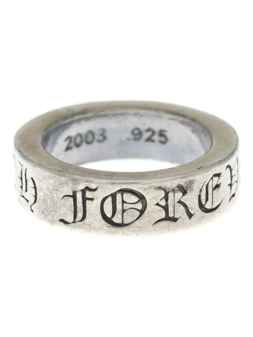 Chrome Hearts Spacer Forever Ring Silver